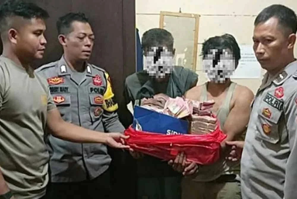 Perompak berkenaan akhirnya berjaya diberkas. Foto Agensi