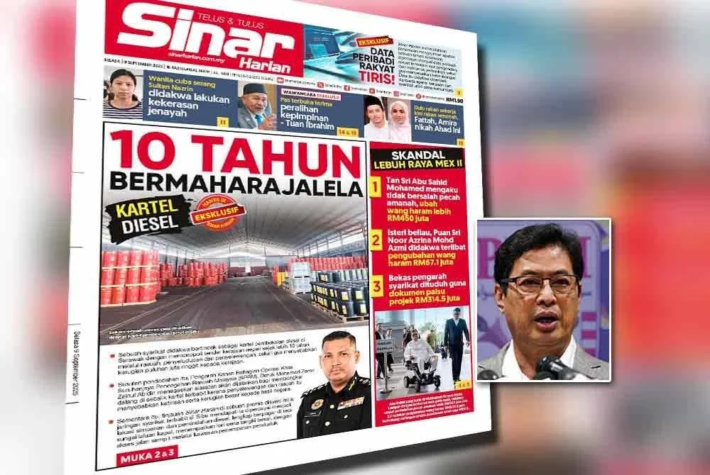 Laporan eksklusif Sinar Harian pada Selasa. Gambar kecil: Azam