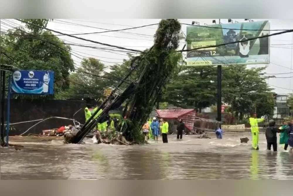 Hujan masih beterusan di beberapa kawasan di Bali pada Rabu. Foto Agensi 