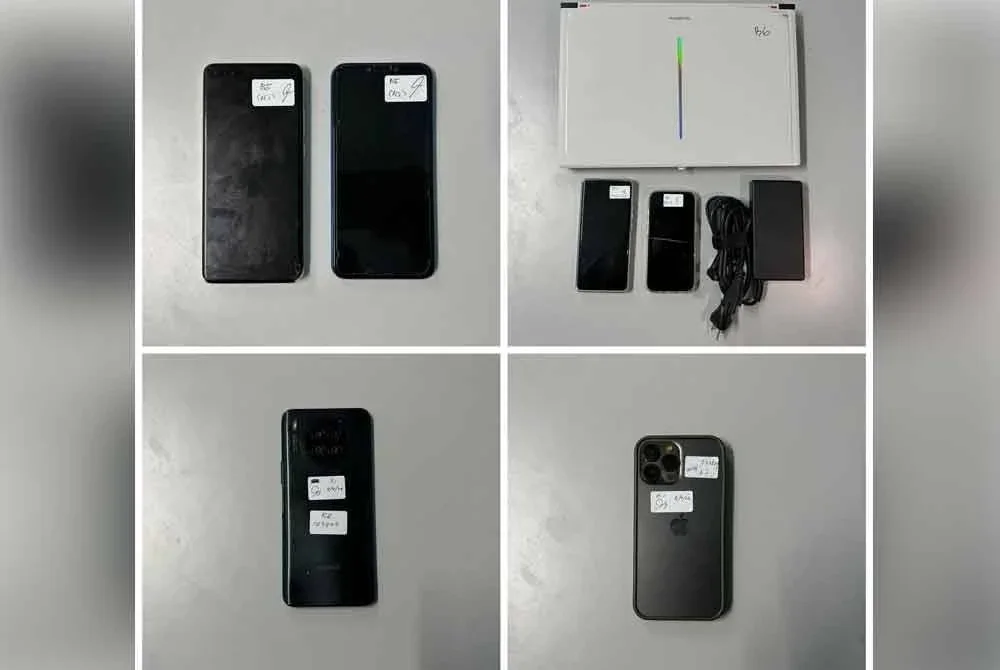 Antara barangan yang dirampas dalam serbuan dilakukan. - Foto: PDRM