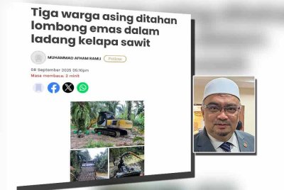 Laporan Sinar Harian pada 8 September lalu. Foto kecil: Mohamed Fadzli
FOTO SINAR HARIAN - ADILA SHARINNI WAHID