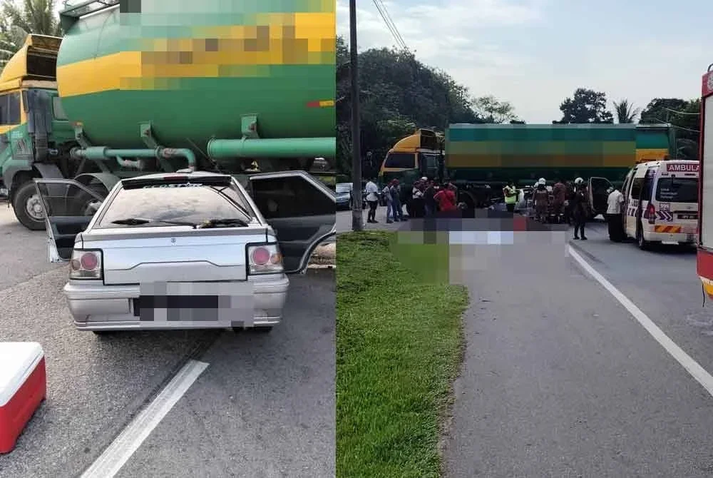 Dua warga emas lelaki maut dalam nahas berhampiran Kedai Kari Kambing 40 Hari pada Khamis.