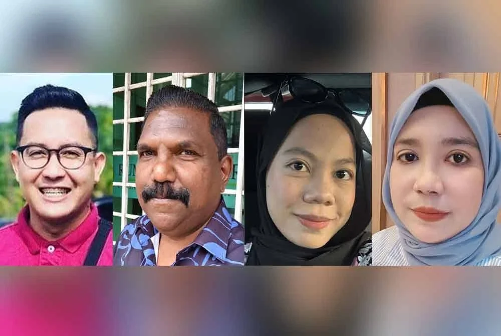 Gambar dari kiri: Amir, Stanley, Nor Aida Farhana dan Aminah.