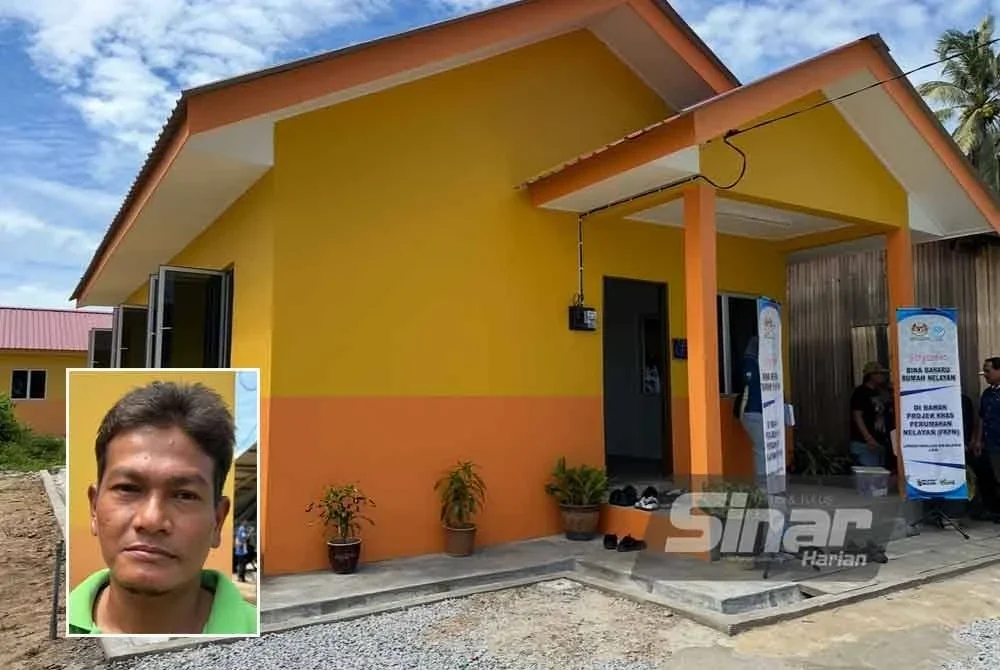 Rumah batu baharu yang dibina melalui PKPN kepada nelayan.
- FOTO SINAR HARIAN/ ADILA SHARINNI WAHID, gambar kecil: Mohd Zahari