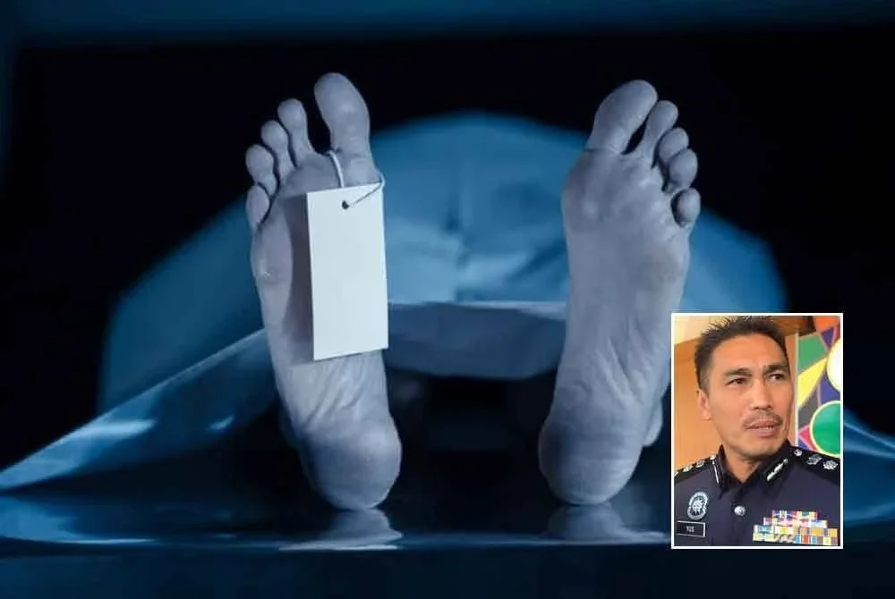 Mangsa meninggal dunia di lokasi kejadian setelah mengalami kecederaan parah pada bahagian kepala. Gambar kecil: Yusharifuddin