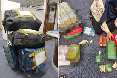 Antara cubaan penyeludupan ubatan dan kosmetik terlarang yang cuba dibawa masuk melalui KLIA.