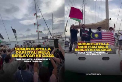 Tangkap layar video menerusi hantaran Instagram milik Sumud Nusantara pada Sabtu