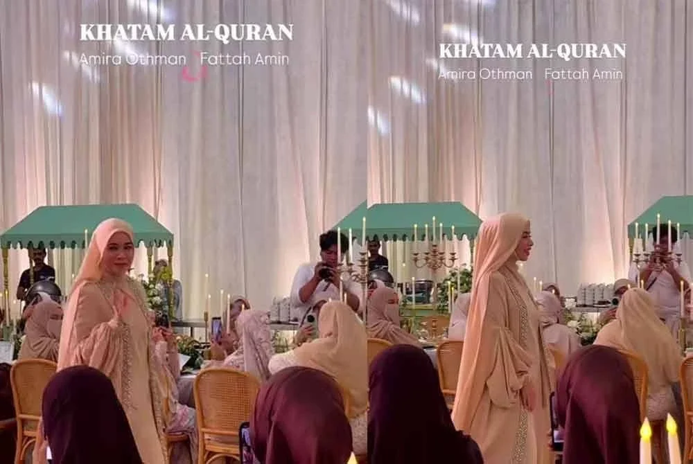 Tangkap layar video perkongsian dalam hantaran Instagram milik Ustazah Asni pada Ahad.