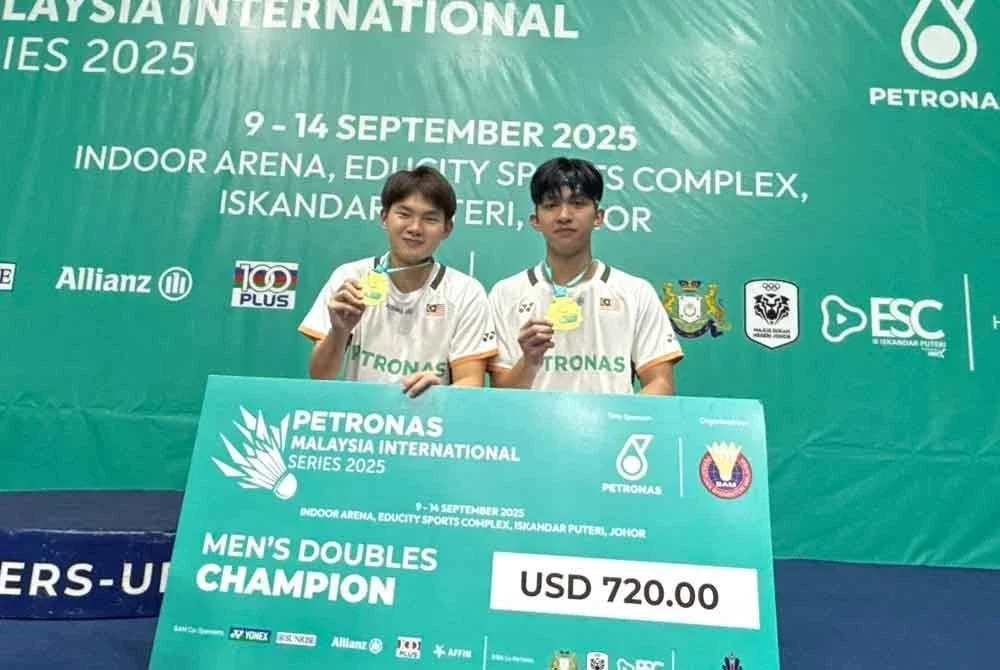 Hong Quan-Faiq ungguli beregu lelaki Siri Antarabangsa Petronas Malaysia 2025. Foto: Persatuan Badminton Malaysia