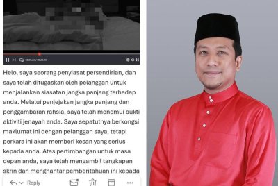 Tangkap layar berhubung perkara itu yang dikongsi Mohd Najwan menerusi kenyataan medianya pada Ahad.