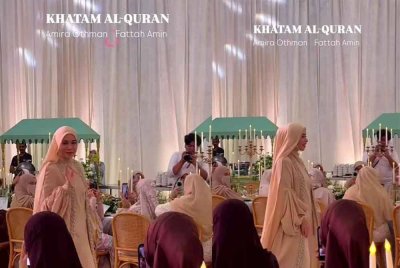 Tangkap layar video perkongsian dalam hantaran Instagram milik Ustazah Asni pada Ahad.
