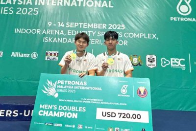 Hong Quan-Faiq ungguli beregu lelaki Siri Antarabangsa Petronas Malaysia 2025. Foto: Persatuan Badminton Malaysia
