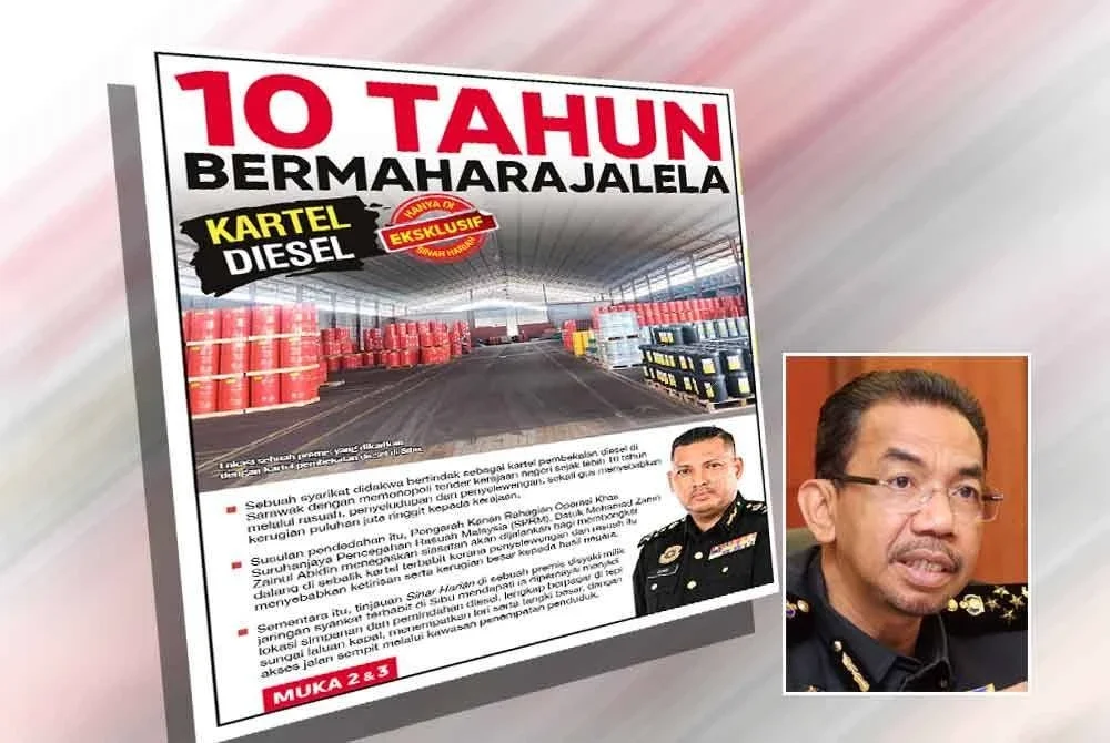 Laporan eksklusif Sinar Harian pada 9 September lalu. Gambar kecil: Azman