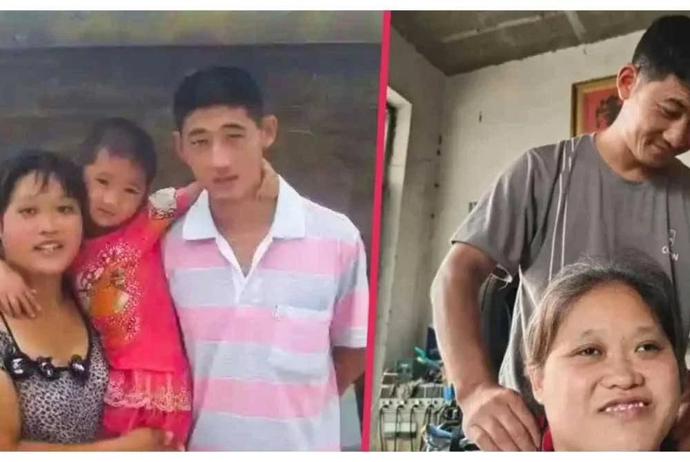 Kisah Li menuai reaksi kagum wargamaya kerana setia menjaga isterinya yang buta kekal selama 12 tahun. Foto kredit South China Morning Post dan Baidu