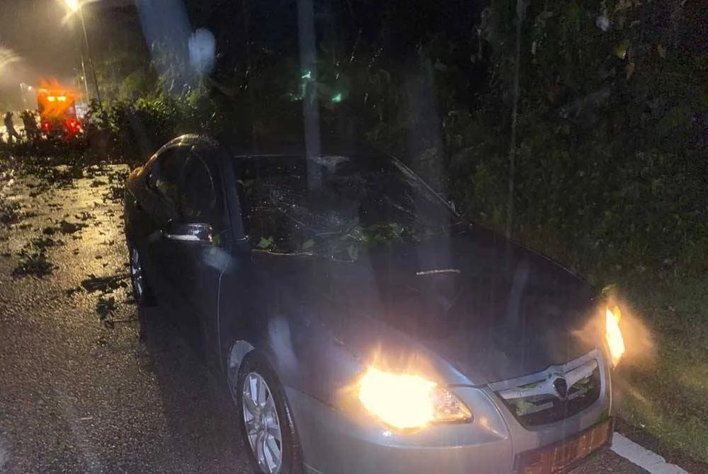 Kedua-dua mangsa tidak mengalami sebarang kecederaan dan berjaya keluar sendiri. Foto: Bomba Perak