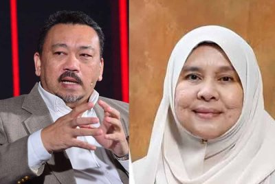 Anuar (kiri), Hasnah