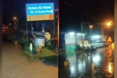 Antara kawasan yang terjejas termasuk Batu 16, Batu 18, Kampung Sungai Lui dan Sungai Pangsun. Foto ihsan pembaca Astro AWANI