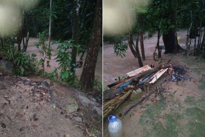 Kira-kira 400 pengunjung berada di kawasan tersebut ketika kepala air melanda.