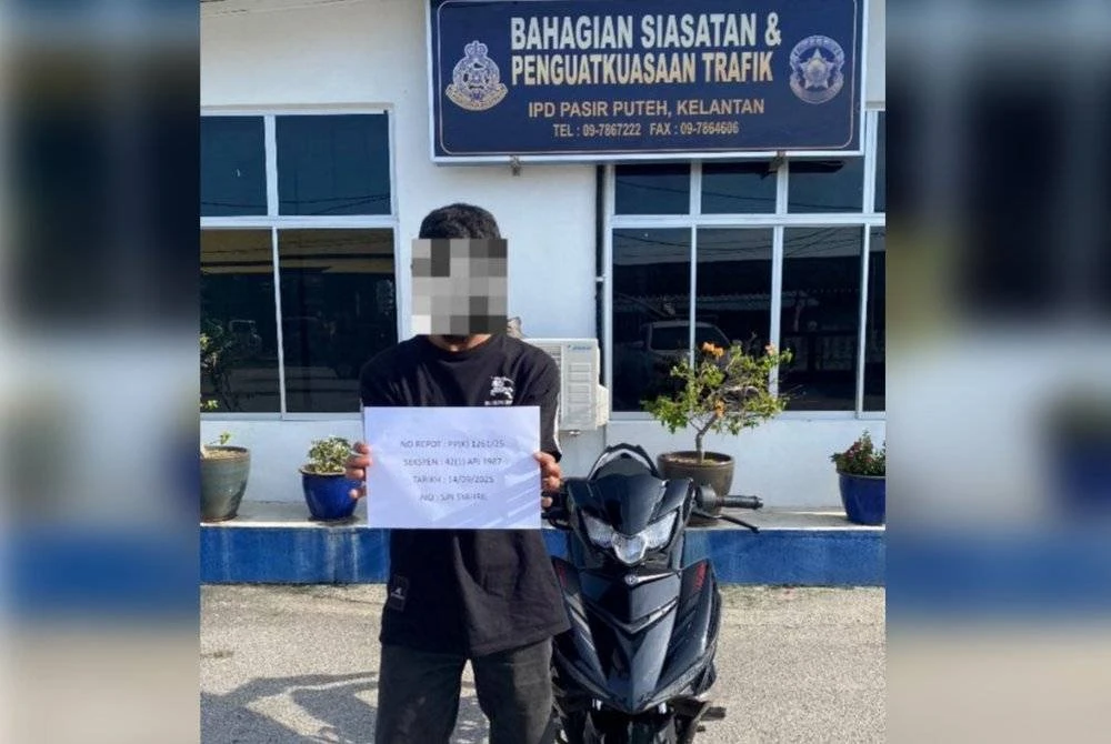 Remaja yang ditahan dibawa ke balai polis untuk tindakan lanjut. Foto ihsan PDRM