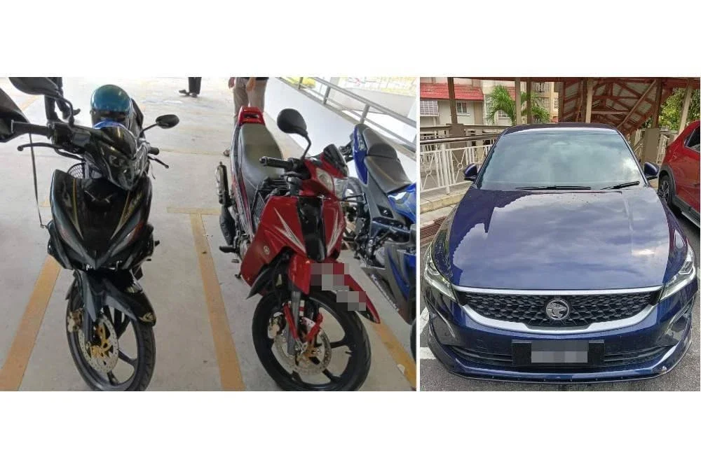 Antara kenderaan yang dirampas SPRM menerusi serbuan yang dijalankan.