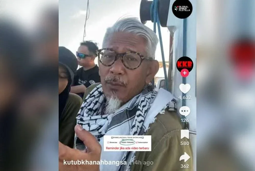 Zainal Rashid melalui perkongsian video di TikTok