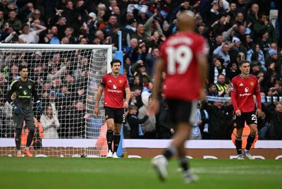 United terus berada dalam prestasi tidak menentu selepas tewas kepada Manchester City. FOTO: AFP