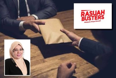 Usaha memerangi rasuah di Malaysia tidak boleh hanya bergantung kepada tindakan menangkap dan mendakwa semata-mata. Gambar hiasan (Gambar kecil: Bibi Sunita)