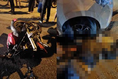 Seorang penunggang motosikal meninggal dunia dalam kemalangan di Jalan Batu Belah di sini pada Selasa.
