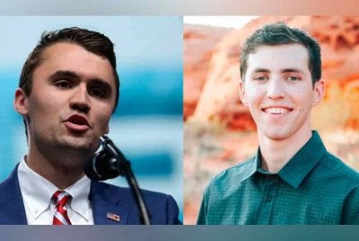 Tyler Robinson (kanan) suspek yang dituduh membunuh aktivis politik Amerika Syarikat (AS) Charlie Kirk (kiri) telah didakwa secara rasmi atas kesalahan membunuh.