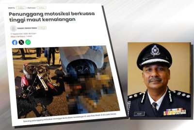 Laporan Sinar Harian pada Rabu. (Gambar kecil: Vijaya)