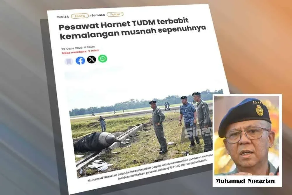 Laporan Sinar Harian pada 22 Ogos lalu.