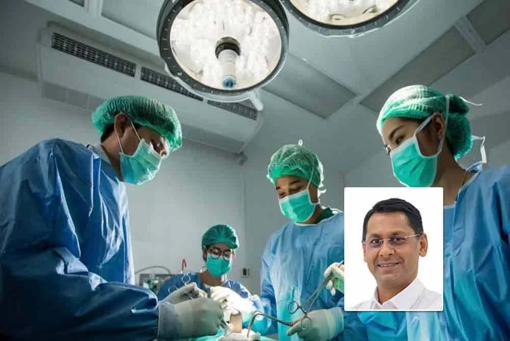 MMA menegaskan isu penghijrahan doktor tidak dapat diselesaikan dengan menuntut pampasan daripada Singapura, sebaliknya perlu ditangani melalui kenaikan elaun, laluan kerjaya jelas dan budaya kerja sihat - Gambar hiasan. Gambar kecil: Dr Thirunavukarasu