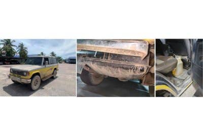 Hasil pemeriksaan mendapati Pajero tersebut mempunyai tangki tambahan yang dipercayai digunakan untuk mengisi minyak berulang kali sebelum mengangkut petrol bersubsidi ke lokasi tertentu bagi tujuan diseludup ke negara jiran. Foto PPM