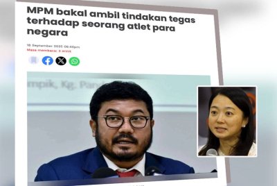 Laporan Sinar Harian pada Khamis. Gambar kecil: Hannah