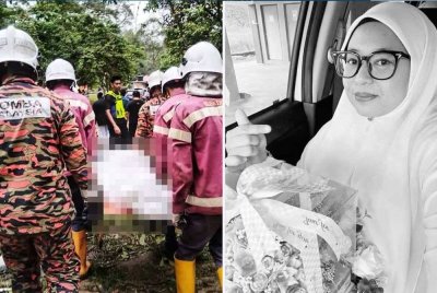 Mangsa, Herini Mohammad Ali, 38, maut dihempap pokok tumbang.