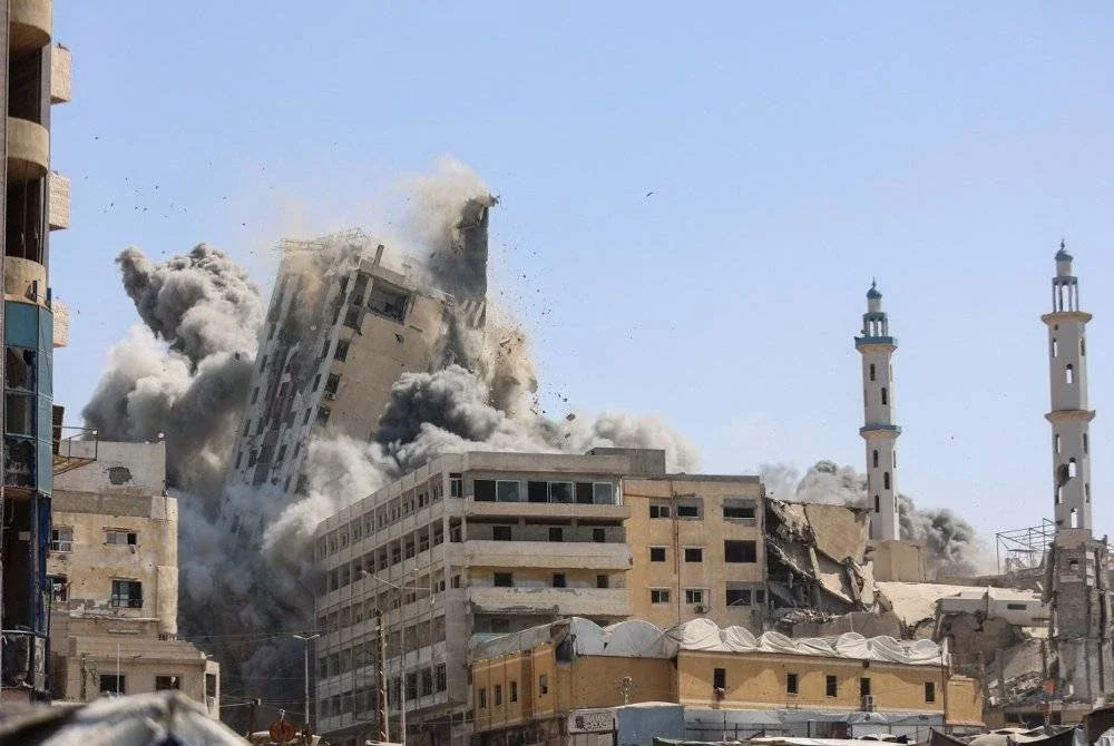 Menara al-Ghafari menjadi struktur pencakar langit terbaharu dibedil Zionis pada awal minggu lalu.