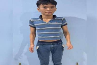 Seorang remaja lelaki ditemui sendirian di lorong motosikal Lebuhraya Kesas pada Jumaat. Foto: PDRM