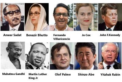 10 pemimpin dunia ditembak mati