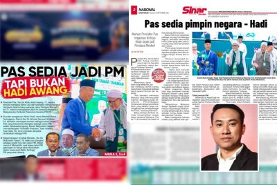 Laporan Sinar Harian pada 16 September lalu. Gambar kecil: Hussain Yusri