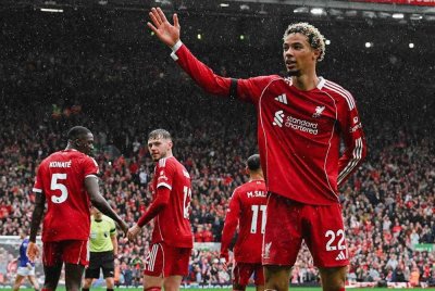 Ekitike antara penyumbang gol buat Liverpool di Anfield. Foto: Agensi