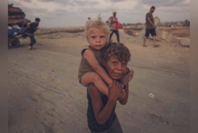 Wajah ini memperlihatkan bagaimana perang merampas hak kanak-kanak untuk menikmati zaman mereka. Foto Agensi