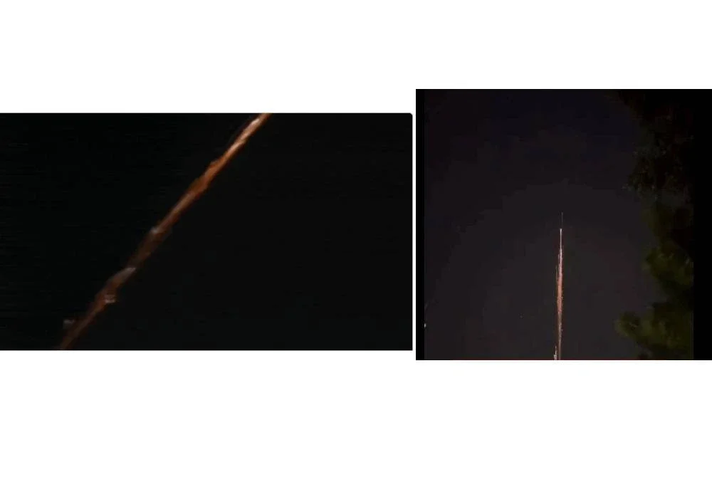 Penduduk Delhi-NCR dikejutkan dengan jalur cahaya luar biasa di langit awal pagi Sabtu. Foto Agensi