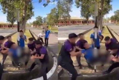 Satu rakaman video berdurasi 13 saat telah tular di media sosial yang memperlihatkan sekumpulan lelaki mengangkat seorang individu dalam keadaan terkangkang hingga terkena tiang.