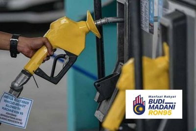 Kementerian Kewangan menafikan dakwaan kononnya pembelian RON95 dihadkan sekali sehari. Foto hiasan