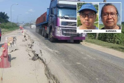 Keadaan bertambah teruk apabila Jalan Iskandar sering dilalui kenderaan berat pada setiap hari.