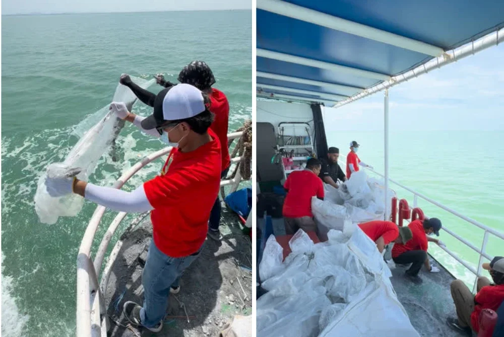 Proses pelupusan abu al-Quran yang dilaksanakan oleh kakitangan Karangkraf.