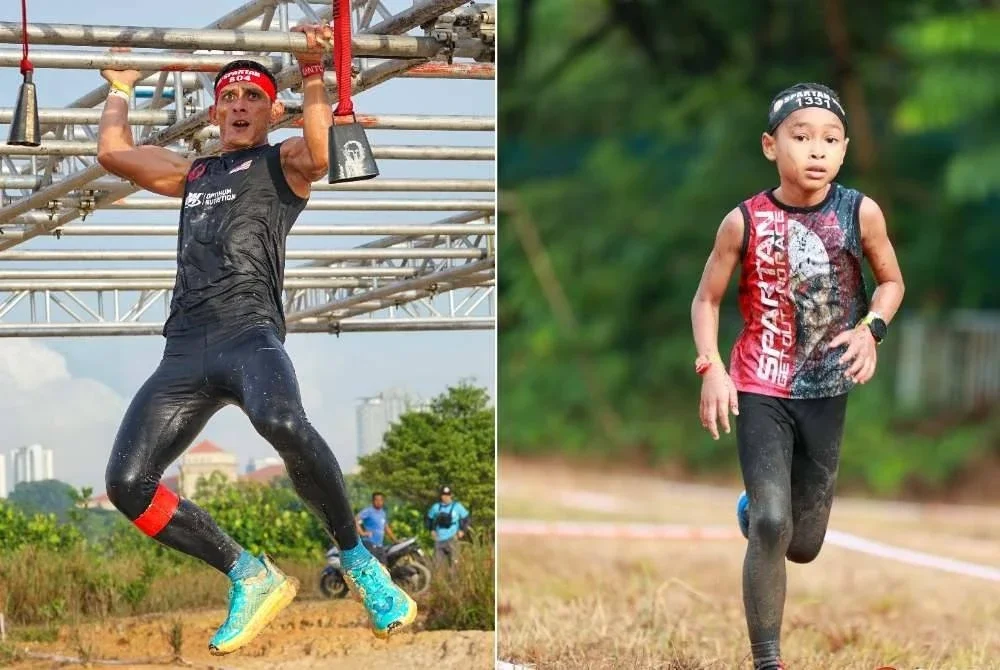 Saddam dan anaknya, Syahid tekad gegar Spartan Malaysia 2025.