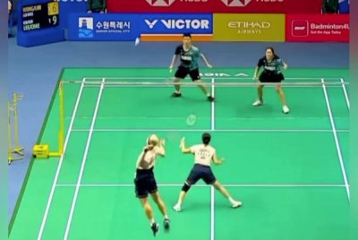 Tien Ci–Chiew Sien lolos ke suku akhir Terbuka Korea Super 500 di Gimnasium Suwon pada Khamis. Foto Media Sosial