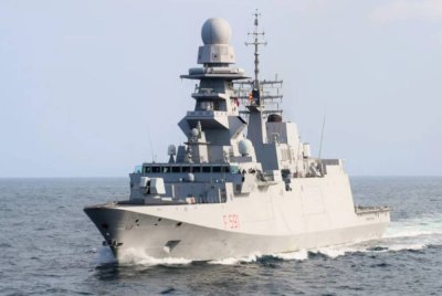 Kerajaan Itali telah menghantar frigat tentera laut Virginio Fasan untuk membantu mengiringi flotilla menuju Gaza. Foto Agensi