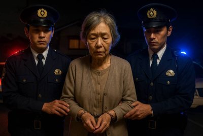 Seorang wanita berusia 75 tahun ditahan selepas dia mengaku menyimpan mayat dalam peti sejuk selama dua dekad. Gambar AI